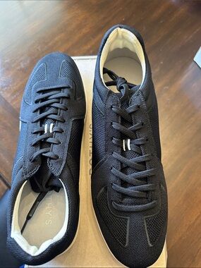 Rothy's Black Knit Men's Lace-Up Sneakers